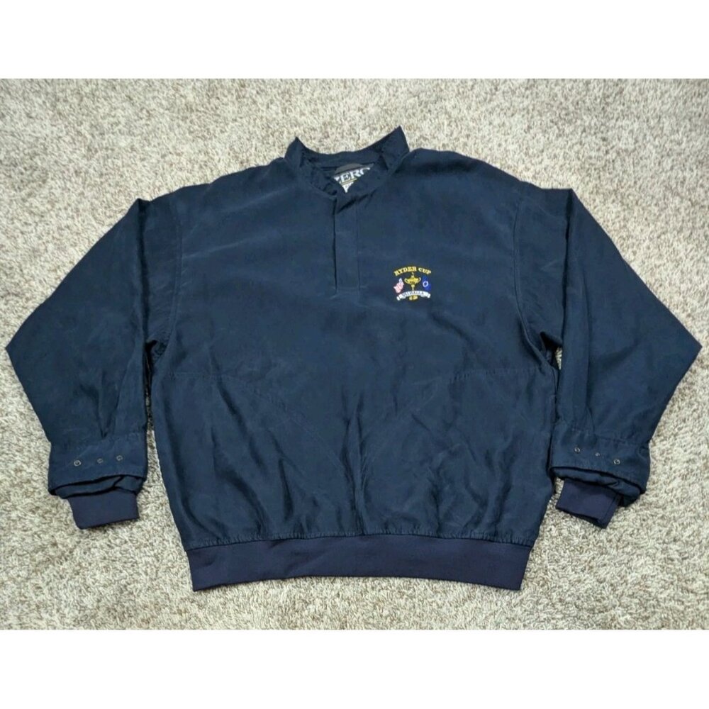 Zero Restriction Golf 1/4 Windshirt Windbreaker Mens Large Valhalla Ryder Cup